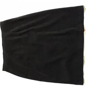 Little Black Skirt suede-look